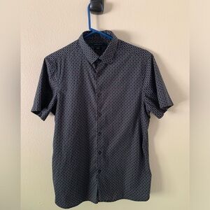 Perry Ellis - Men’s Stretch Slim Fit Short Sleeve Button Down, Men’s M